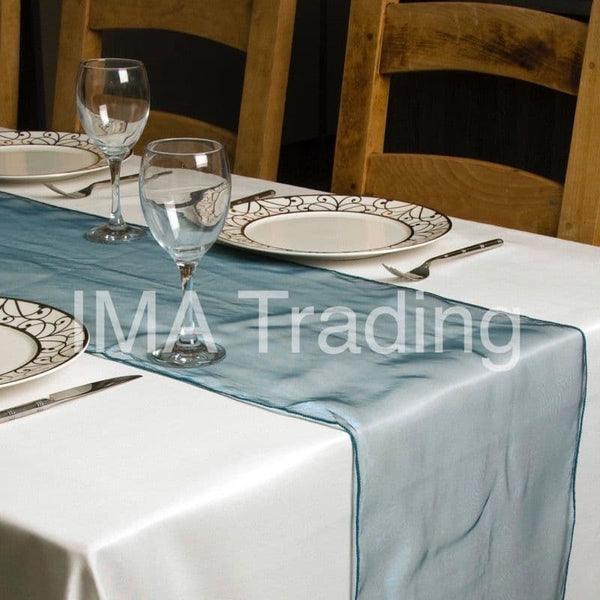 Teal Organza Table Runner