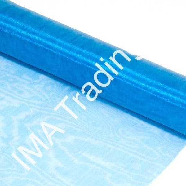 Turquoise Organza Fabric Roll 80cm X 25m