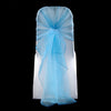 TURQUOISE ORGANZA HOOD