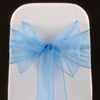 TURQUOISE ORGANZA SASH 23cm