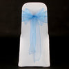 TURQUOISE ORGANZA SASH 23cm