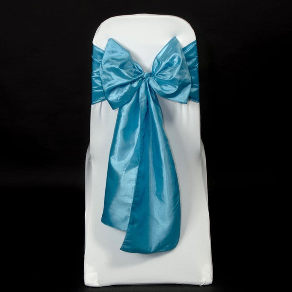 Turquoise Taffeta Sashes