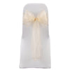 VINTAGE GOLD ORGANZA SASH 23cm