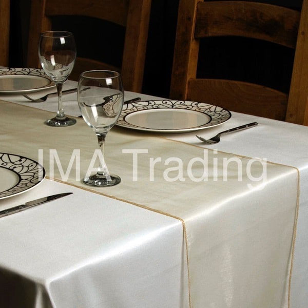 Vintage Gold Organza Table Runner