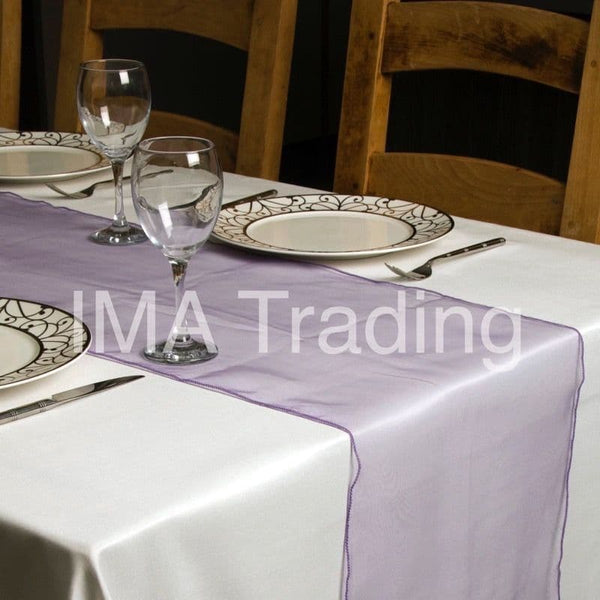 Violet Organza Table Runner