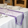 VIOLET TAFFETA EDGED ORGANZA TABLE RUNNER - WAS £2.59!