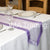 VIOLET TAFFETA EDGED ORGANZA TABLE RUNNER - WAS £2.59!