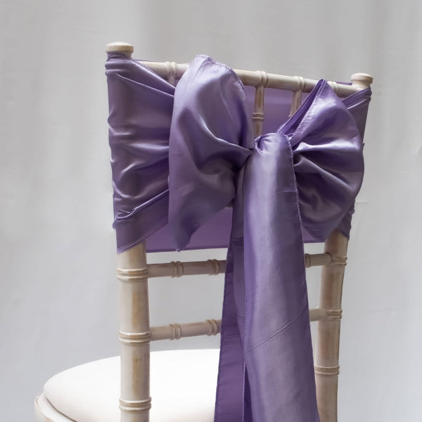 Violet Taffeta Sashes
