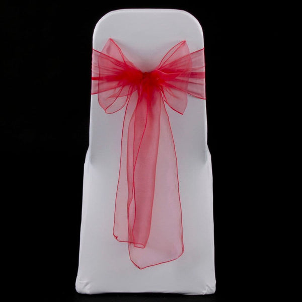 WATERMELON ORGANZA SASH 23cm - BUNDLE DEAL 100 SASHES