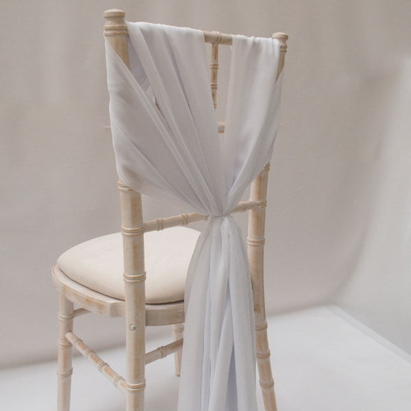 White Chiffon Vertical Drape (pack of 5)