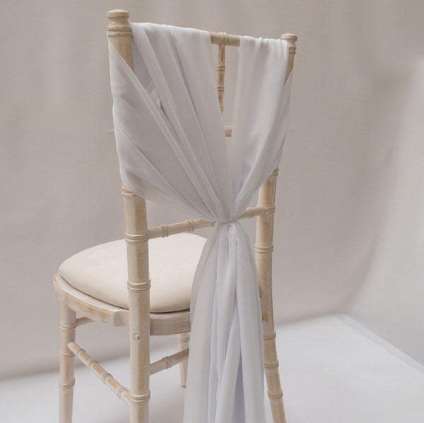 White Chiffon Vertical Drape (pack of 5)