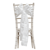 White Crushed Taffeta Sash