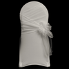 White Organza Chair Cover Sash 35cm