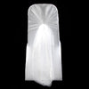 WHITE ORGANZA HOOD