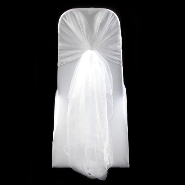 WHITE ORGANZA HOOD
