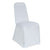 WHITE PREMIUM FLAT FRONT SPANDEX CHAIR COVER NEW
