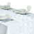 White Rosette Table Runner