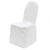 WHITE ROUND TOP POLYESTER CHAIR COVER