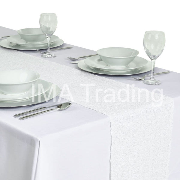 White Sequin Table Runner - WAS £9.09!