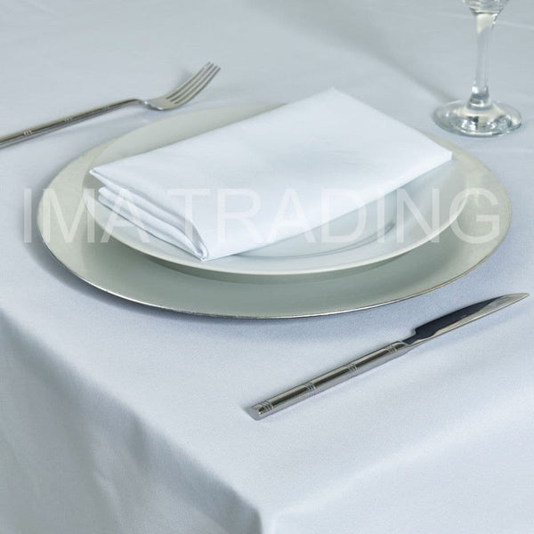 WHITE TABLECLOTH 178 x 229cm / 70" x 90"