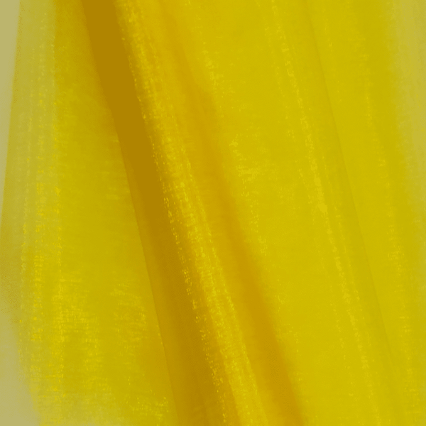 Yellow Gold Organza Fabric Roll 40cm X 9m -- IMA Trading Ltd