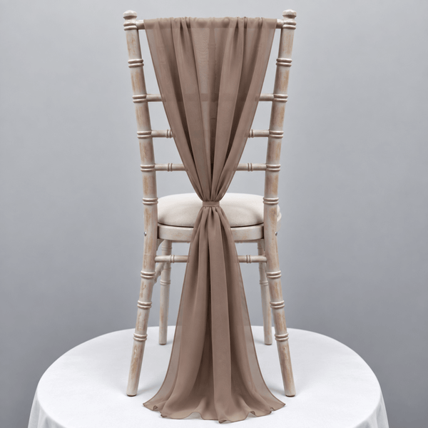 Mocha Mousse Chiffon Vertical Drape (pack Of 5) --IMA Trading Ltd