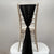 Black Chiffon Vertical Drape New (pack Of 5)