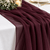 New Rich Plum Chiffon Table Runner --IMA Trading Ltd
