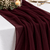 New Burgundy Chiffon Table Runner --IMA Trading Ltd