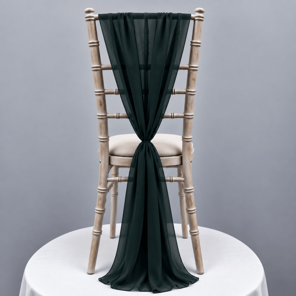 Racing Green Chiffon Vertical Drape New (pack Of 5) --IMA Trading Ltd