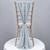 New Powder Blue Chiffon Vertical Drape (pack Of 5)