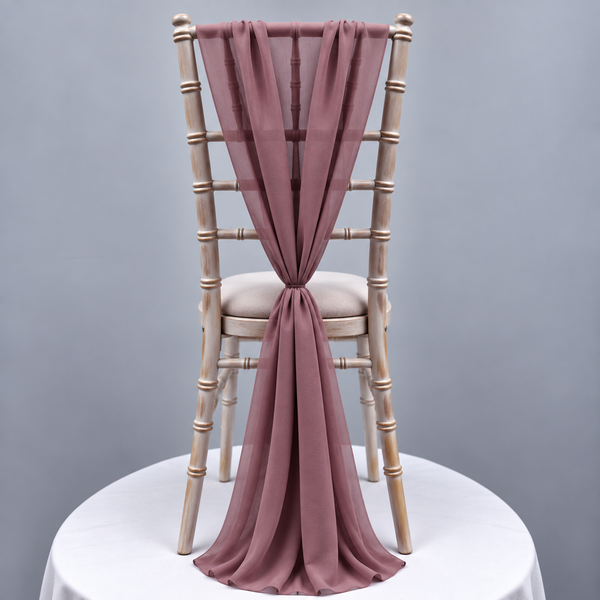 New Dusty Pink Chiffon Vertical Drape (pack Of5)