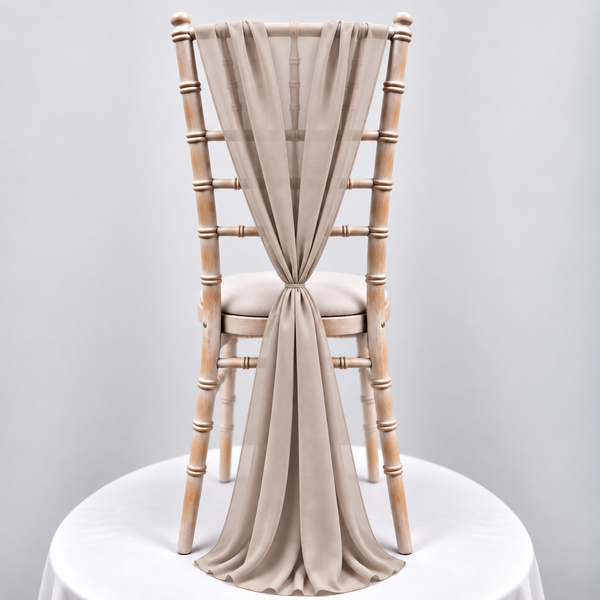 Taupe Chiffon Vertical Drape (pack Of 5)
