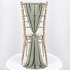 Sage Green Chiffon Vertical Drape (pack Of 5)