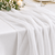 Bright White Chiffon Table Runner --IMA Trading Ltd