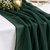 New Bottle Green Chiffon Table Runner --IMA Trading Ltd