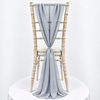 Pale Grey (silver) Chiffon Vertical Drape (pack Of 5)