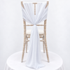Bright White Chiffon Vertical Drape (pack Of 5)