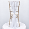 Bright White Chiffon Vertical Drape (pack Of 5)