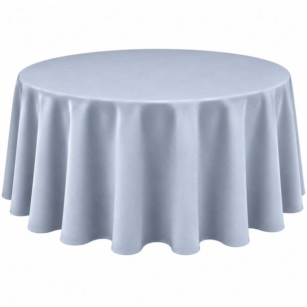Dusty Blue Round Tablecloth 305cm / 120" Round (6' Table)
