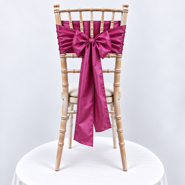 Berry Magenta Taffeta Sashes
