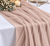 New Nude Chiffon Table Runner --IMA Trading Ltd