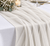 New Soft White Chiffon Table Runner --IMA Trading Ltd