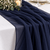 New Dark Navy Chiffon Table Runner --IMA Trading Ltd