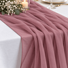 New Dusty Pink Chiffon Table Runner --IMA Trading Ltd