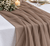 New Mocha Mousse Chiffon Table Runner --IMA Trading Ltd