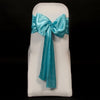 AQUA SATIN SASH