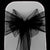 BLACK ORGANZA SASH 23cm