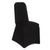 BLACK PREMIUM FLAT FRONT SPANDEX CHAIR COVER
