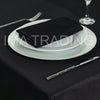 BLACK ROUND TABLE CLOTH 275cm / 108" round (5' table)